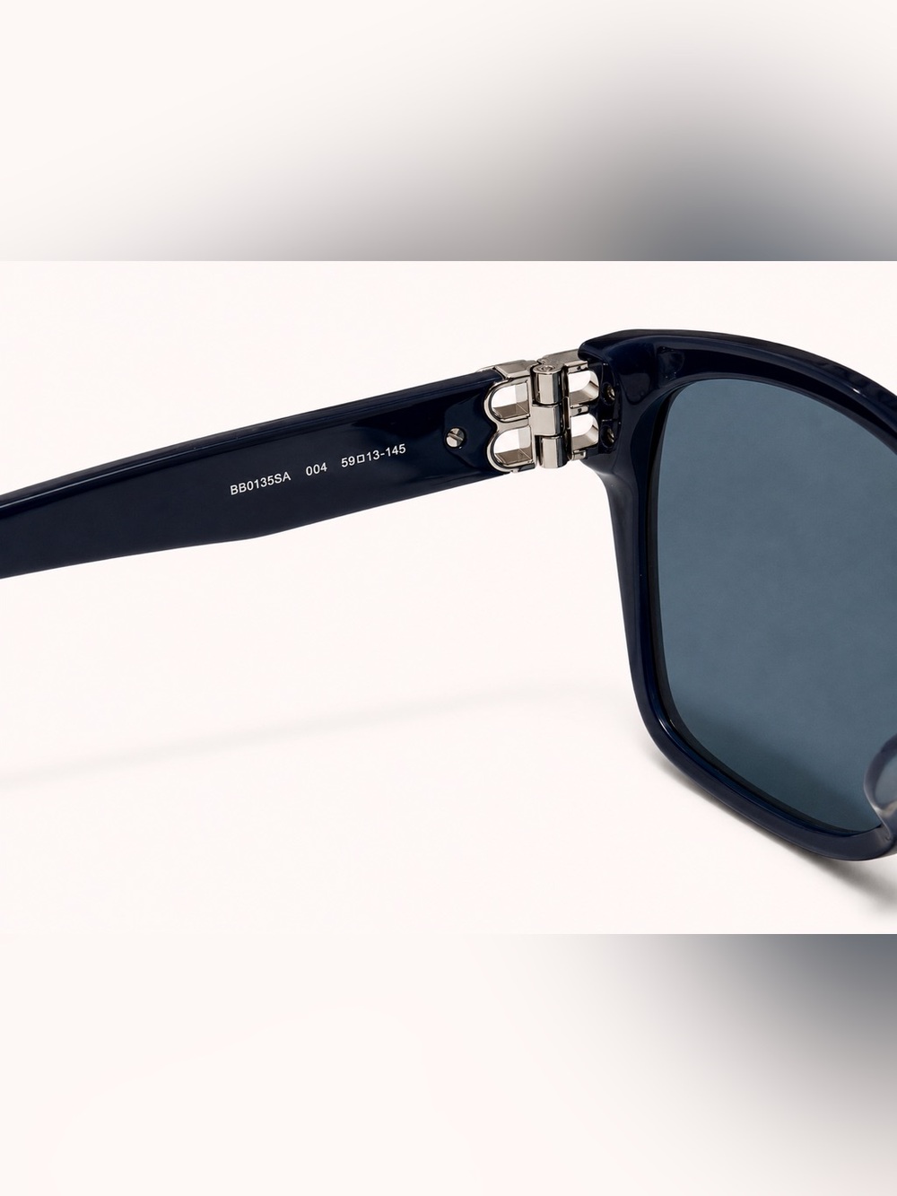 Balenciaga Navy Blue Oversized Women's Sunglasses with Black Case - Picture 4 of 6
